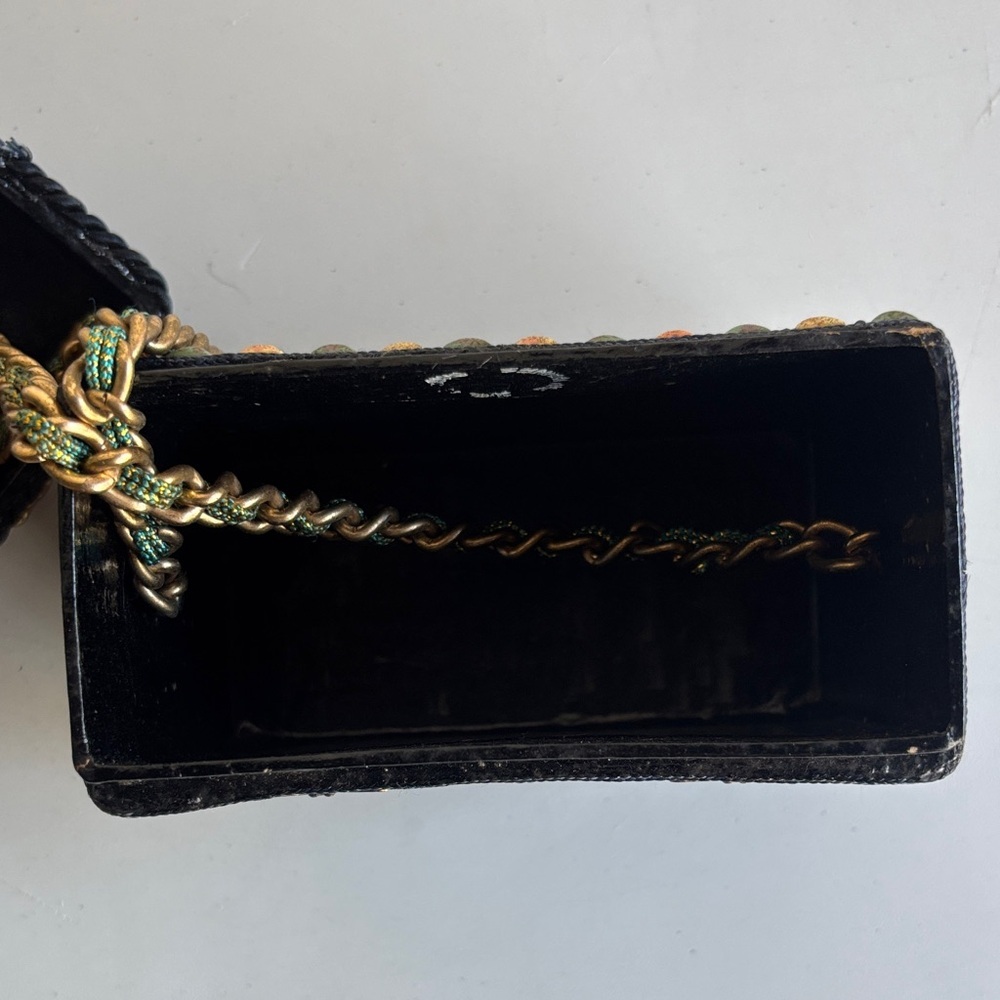 VTG Mary Frances Luxury Crossbody Dragonfly Box Bag Philippines Handmade - Picture 10 of 10